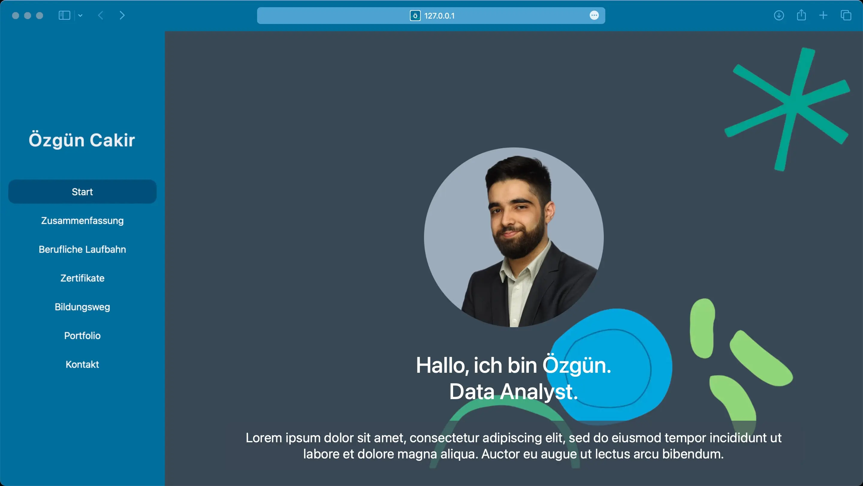 meine Seite mit Seitenleiste